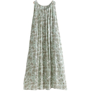 纳多果女士睡裙夏季成人女神无袖背心家居服睡衣薄款裙子可外穿