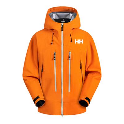 正品HH冲锋衣男女款硬壳全压胶户外运动防风防暴雨登山服外套
