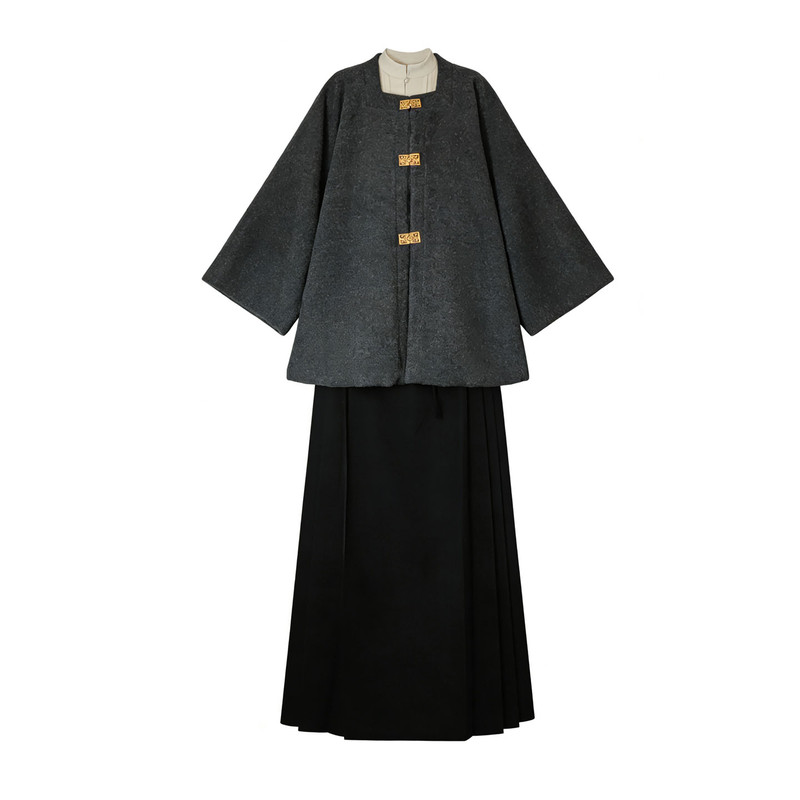 大码汉服新中式古装春季套装