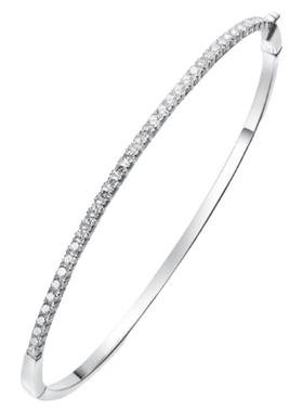 莫桑石时尚手镯女圆形