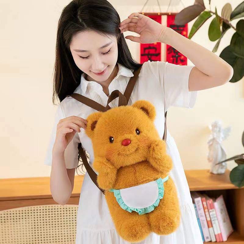 网红可爱奶油小熊公仔女友送摆件玩偶娃娃卡通礼物礼物毛绒玩具
