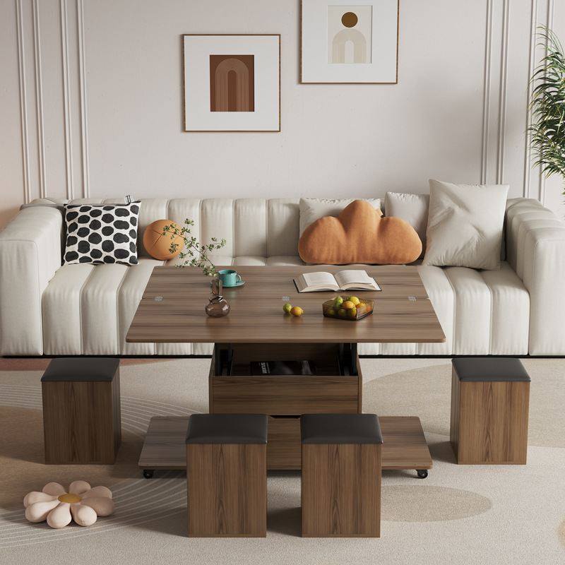 升降茶几餐桌两用储物小户型可折叠客厅桌子跨境折叠桌现代简约,住宅家具,折叠桌,淘宝优惠券,粉丝福利购,淘宝优惠卷