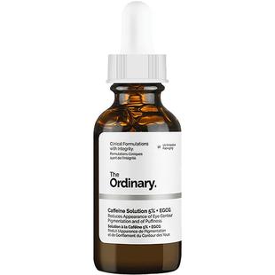 The Ordinary 5%咖啡因眼部精华液紧致细纹淡化黑眼圈30ml