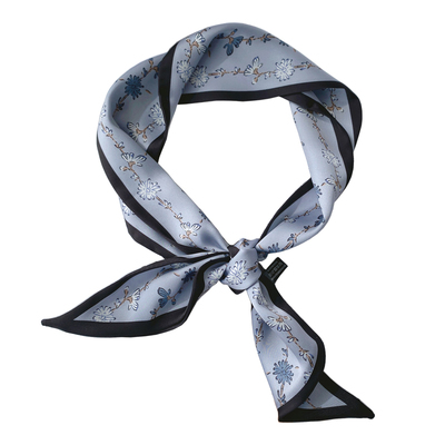 少女心蓝色丝巾丝带小领巾飘带