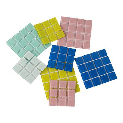 创意ins风彩色马赛克水晶玻璃
