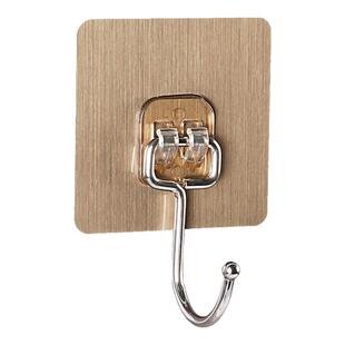 不锈钢挂钩强力粘免打孔贴壁挂墙上吸盘厨房门后钩子粘钩金属重物