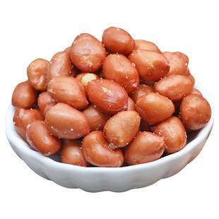 净重油炸花生米熟香酥红皮花生5斤商用下酒菜散装大袋零食椒盐咸