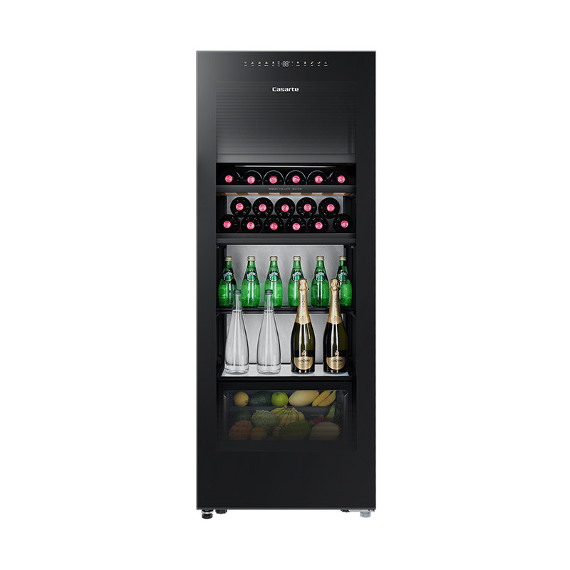 Casarte/卡萨帝220升家用客厅酒柜茶叶制冰冷藏囤货小冰箱