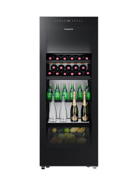 Casarte/卡萨帝220升家用客厅酒柜茶叶制冰冷藏囤货小冰箱