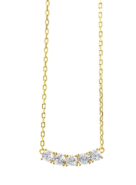 AMOTE《一抹微恋》微笑项链女S925银笑脸锁骨链轻奢高级感送女友