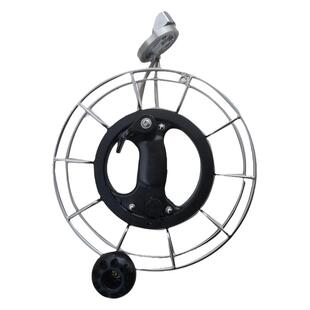 胜利牌不锈钢风筝轮带刹车防倒转成人专用线轮大轴承手握轮带背带