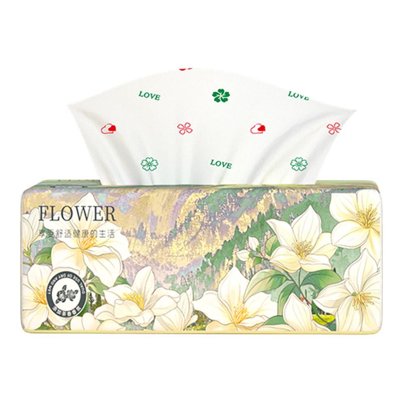 云垚山茶花香30大包家用抽纸厨房餐巾纸特惠厕所纸抽宿舍擦手纸巾