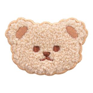 韩国可爱熊熊卡通创意衣服包包DIY装饰刺绣补丁布贴装饰贴ins小众