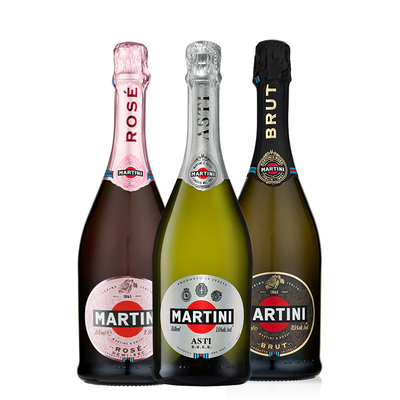 马天尼起泡酒3瓶装家庭聚会