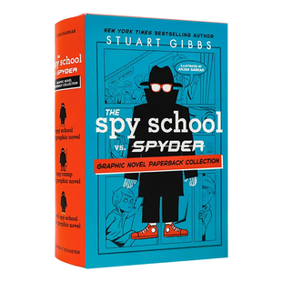 间谍学校漫画1-3册盒装英文原版The Spy School vs SPYDER Graphic Novel 漫画故事特工主题惊险刺激青少年侦探冒险课外阅读章节书
