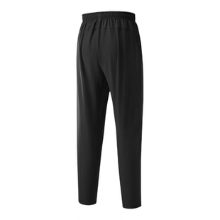 Adidas/阿迪达斯正品简约纯色中腰男黑色经典休闲休闲裤KQ5308