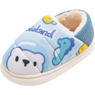 断码清仓儿童棉拖鞋冬季包跟婴儿幼儿宝宝棉鞋毛毛女童室内家居鞋