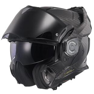 LS2摩托车骑行头盔全盔揭面盔碳纤维后空翻双镜片男冬季防雾FF901