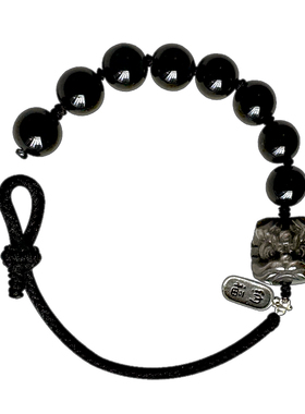 HiYOUNG通用醒狮黑曜石手链