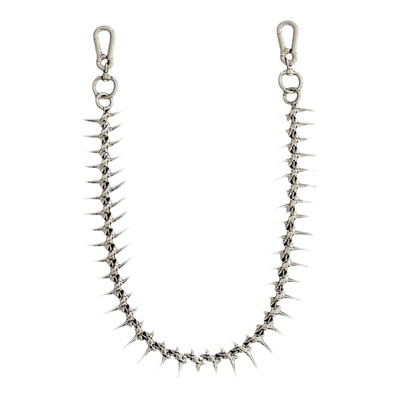 afaaa「骼骸」金属高克重鱼骨异形重工裤链拼接链条秀场设计感y2k