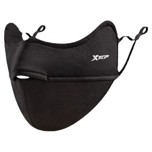 特步保暖口罩秋冬季防风防寒加厚男女士高颜值2025新款透气黑色