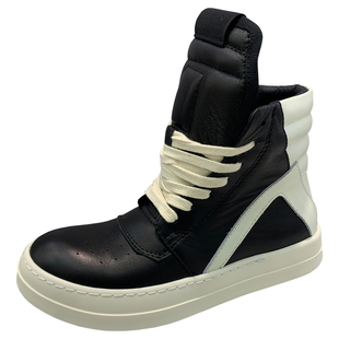 ro倒三角高帮鞋子男主线暗黑短靴朋克风厚底马丁靴奶香休闲板鞋女