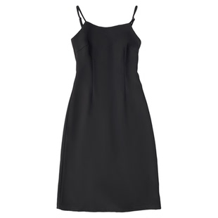 性感吊带法式西装连衣裙女2026春秋新款显瘦气质收腰百搭a字长裙