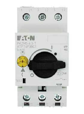 EATON伊顿穆勒 PKZM0-6.3-T 马达保护断路器电流 4-6.3A 原装正品