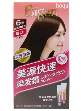 美源遮盖白发日本独资植物染发膏