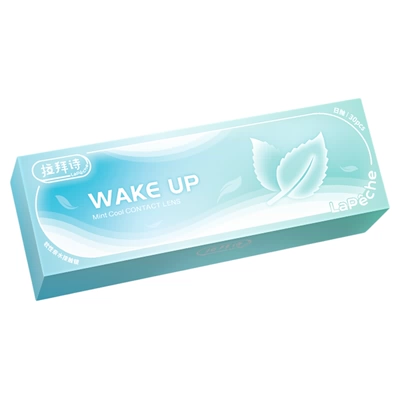 拉拜诗薄荷片隐形眼镜日抛30透明隐形近视眼镜清凉舒适水润透亮