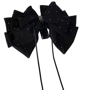 满天星蝴蝶结抓夹女2025新款高级感后脑勺半扎发夹子马尾发卡头饰