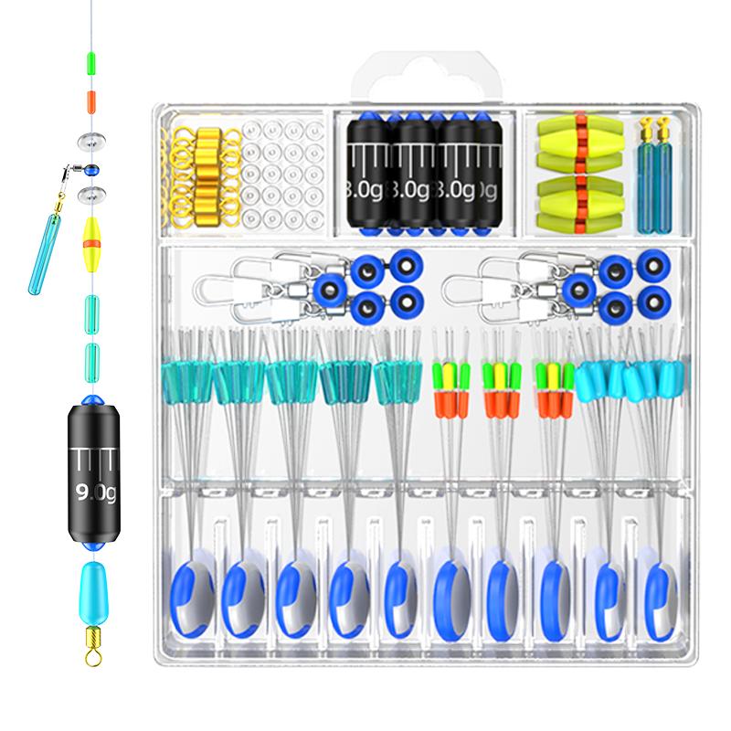 路滑钓组套装成品路亚滑漂太空豆配件远投矶钓浮漂专用挡片棉线结