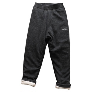 一条过冬女童羊绒蚕丝加厚保暖打底裤棉裤儿童新款夹棉百搭长裤冬