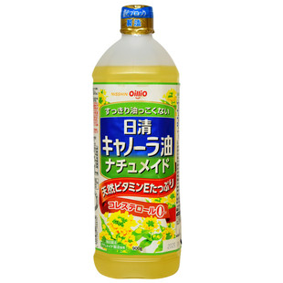 日本进口 日清菜籽油 零胆固醇低芥酸 食用油色拉油植物油 天妇罗