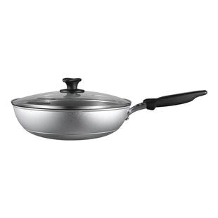 【自营】日本原装进口北陆麦饭石不粘锅平底炒锅家用无油烟不沾锅