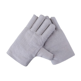 24线双层帆布手套全衬耐磨加厚电焊防护电焊手套机械工作劳保手套