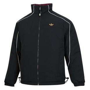 阿迪达斯三叶草正品棉服男装2026蛇年新年款双面穿外套棉衣KA0821