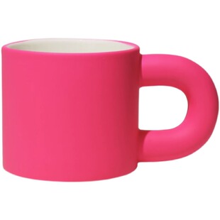 MOLALUNA.Detour.杯具北欧ins陶瓷马克杯棋盘格胖胖咖啡杯丨迂回