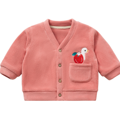 春秋冬宝宝双面奥利绒保暖外套