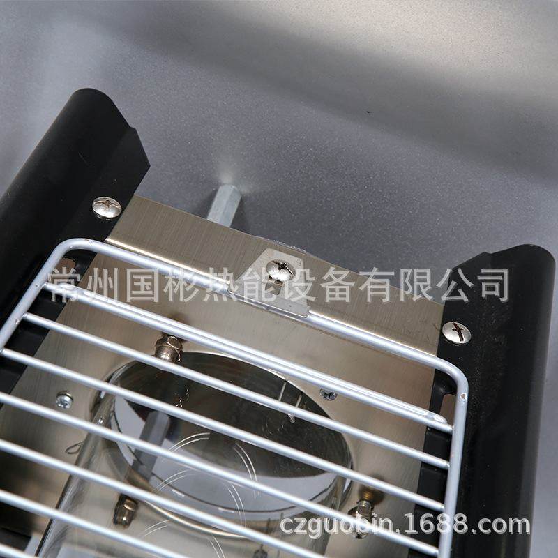 I款黑色方形取暖器 塔型玻璃管取暖器 火焰景观燃气取暖器