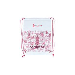 2025世界巡回赛系列VICTOR胜利抽绳背包袋球鞋袋收纳PG4516WT25