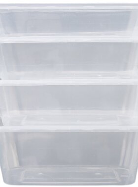 1000ml注塑透明可加热一次性餐盒