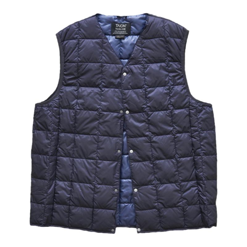 现货 TAION BUTTON DOWN VEST 山系休闲户外超轻羽绒保暖内胆马甲