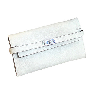 H家凯莉钱包潮牌软牛皮猪鼻子链条包女h搭扣长夹手包百搭链条小包