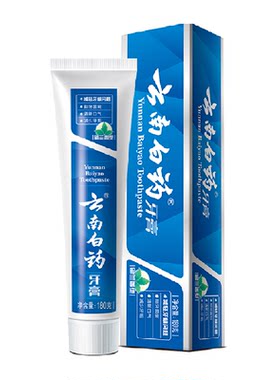云南白药牙膏留兰180g护龈清新