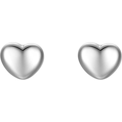 周六福S925银爱心耳环耳钉耳饰经典符号甜美气质本命年礼物