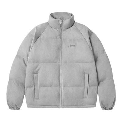 PSO Brand男装女装340克仿麂皮绒立领90绒羽绒服保暖加厚冬外套