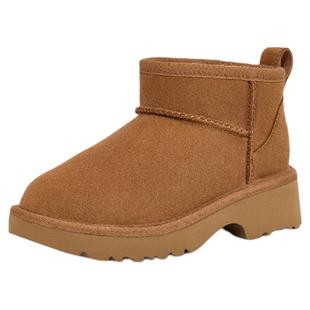UGG童鞋秋冬大童厚底人鱼超短靴加绒保暖短筒雪地靴 1157732K
