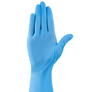 可孚实验室手套专用耐弱酸碱防腐蚀化学蓝色丁腈加厚耐用无粉手套