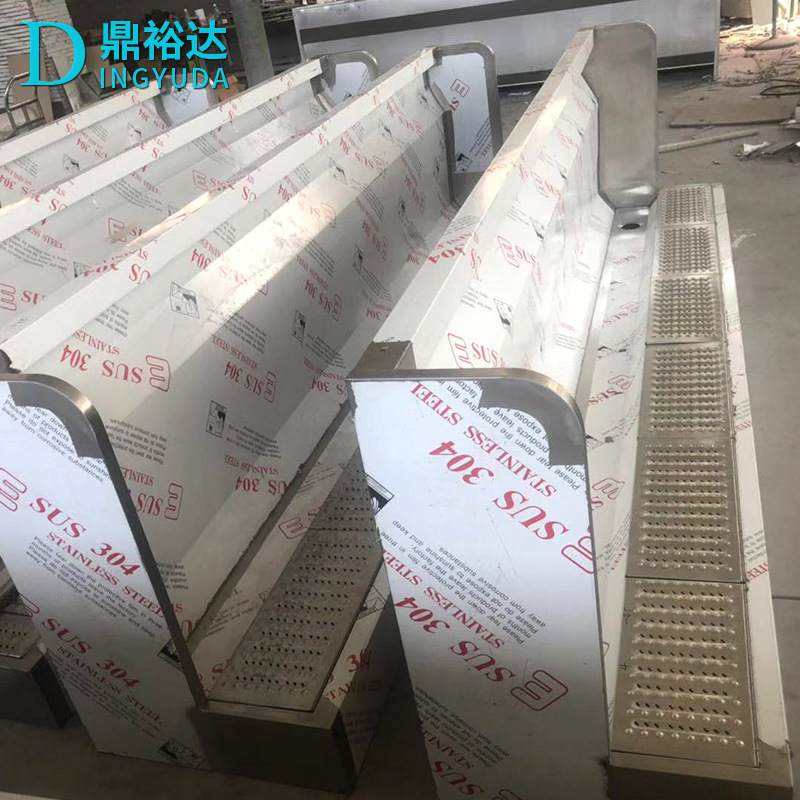 供应公共厕所立式304不锈钢小便池 学校卫生间通长不锈钢小便槽